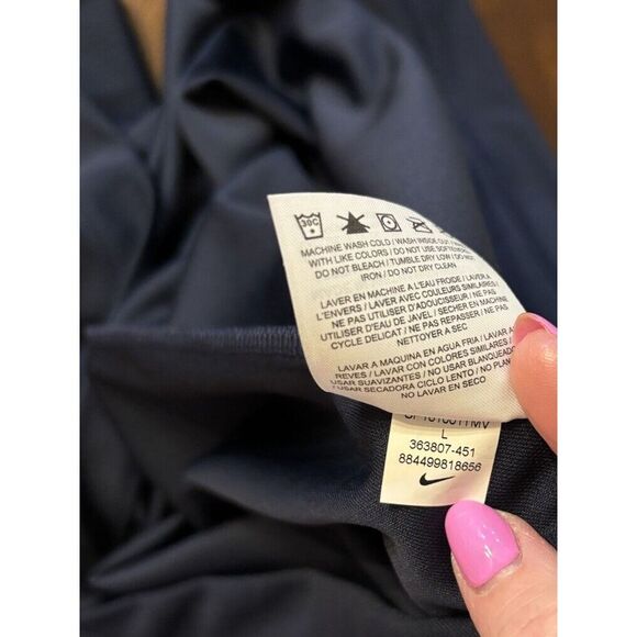 Nike Dr‎ Fit Golf Polo Shirt Sz L Navy ** Logo On Arm See Picture*** - Picture 5 of 8